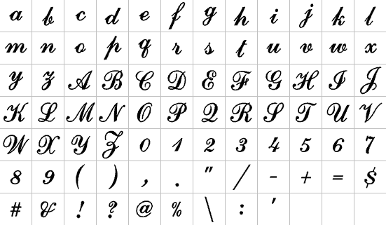 Alphabet 11 Full Font