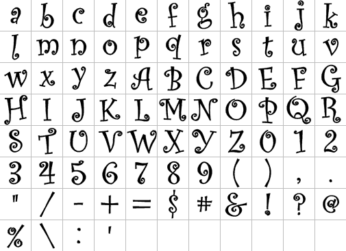 Alphabet 17 Full Font