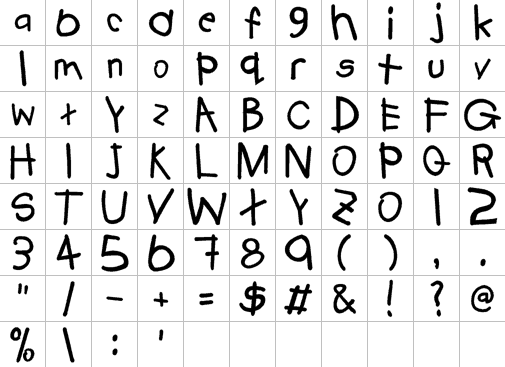 Alphabet 18 Full Font