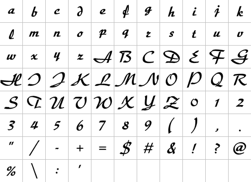 Alphabet 19 Full Font