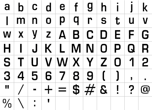Alphabet 28 Full Font