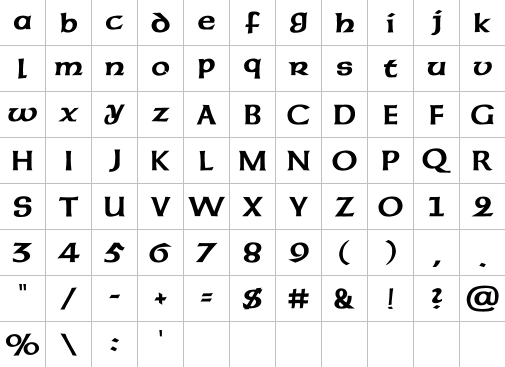 Alphabet 29 Full Font