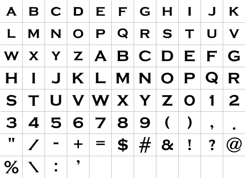 Alphabet 32 Full Font