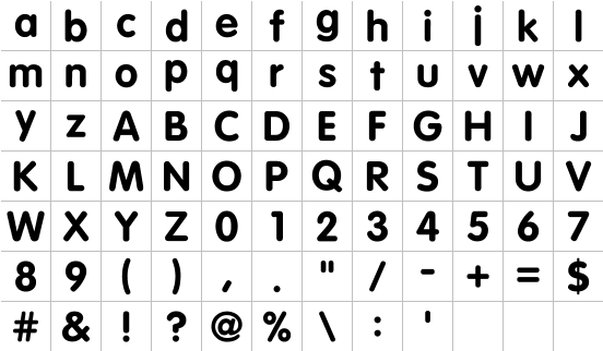 Alphabet 34 Full Font
