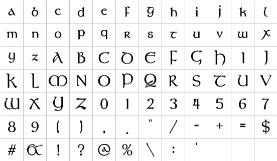 Alphabet 37 Full Font
