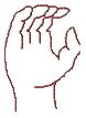 Link to large image of Sign Alphabet letter C